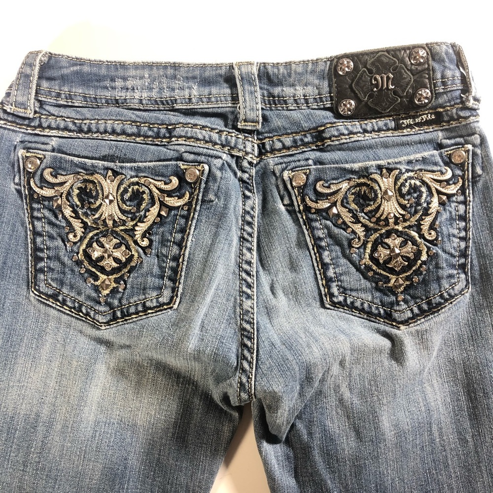 Miss Me Jeans Bootcut Embellished Sequins Jeans